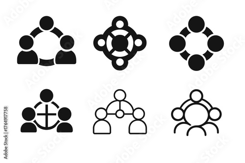 Interpersonal Communication Logos. Developing interpersonal communication skills. Set Logo of Developing interpersonal communication skills: conversation