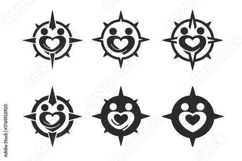 Social-Emotional Learning Logos. Teachers integrating social-emotional learning in classrooms. Set Logo of Teachers integrating social-emotional learning in