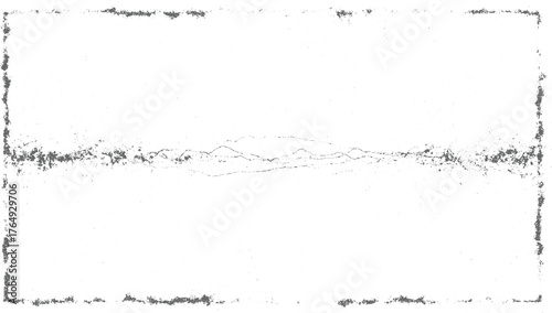 Grey distressed border with abstract central lines vector