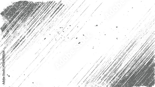 Distressed grey diagonal lines and speckles grunge texture