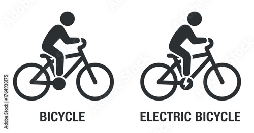 Symbolic Representation of Bicycles and Electric Bicycles for Eco Transportation