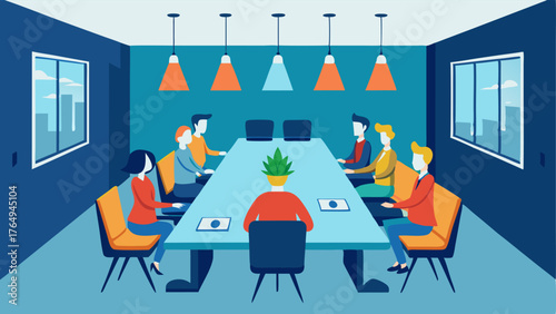 A conference room for staff meetings and group therapy sessions.