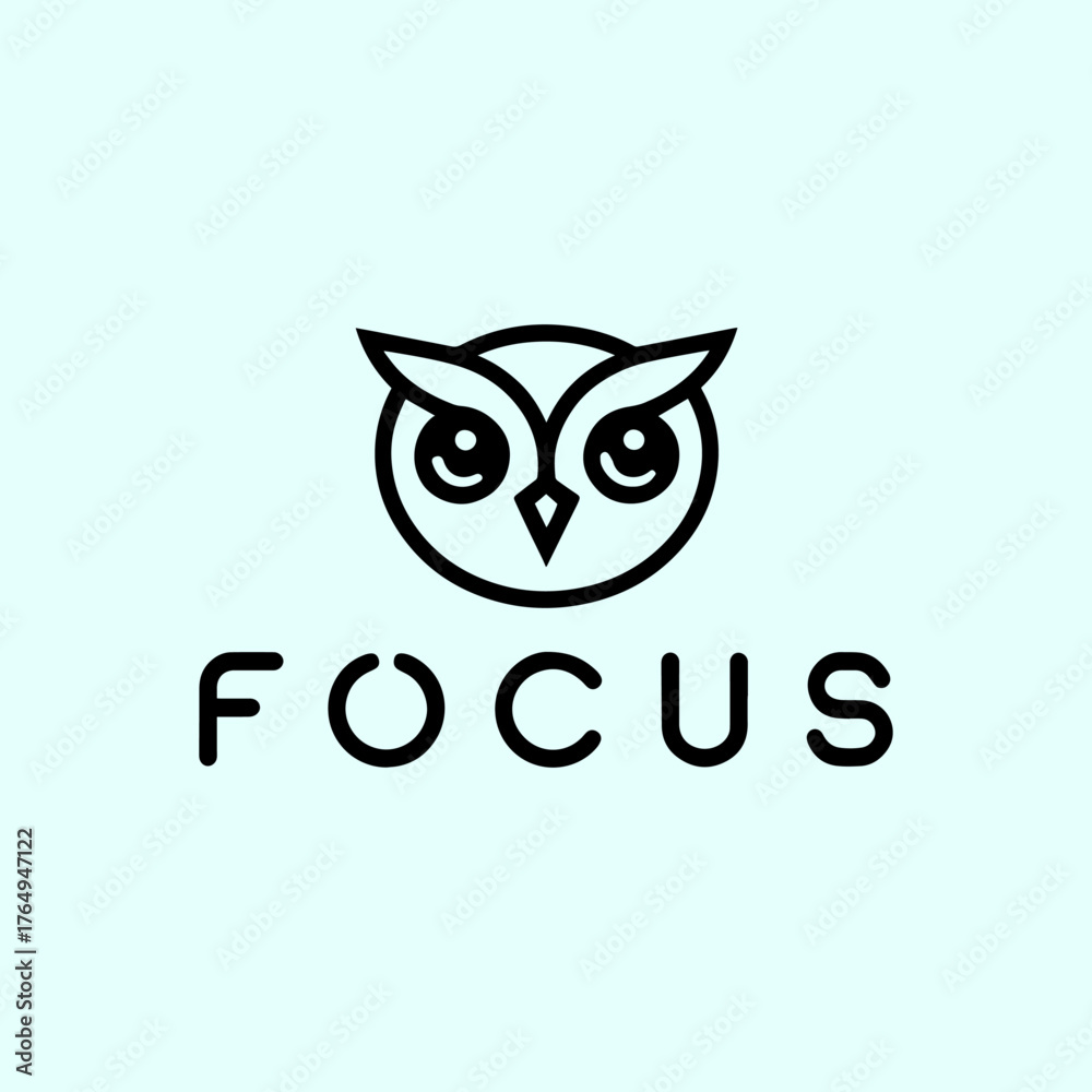 Fototapeta premium Focus owl logo