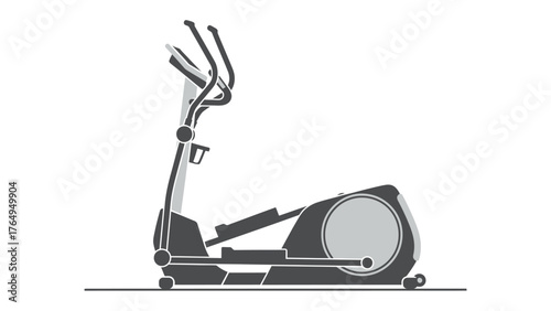 Elliptical Trainer: A sleek elliptical trainer stands poised, ready to empower individuals in their quest for fitness, offering a low-impact, full-body workout experience.