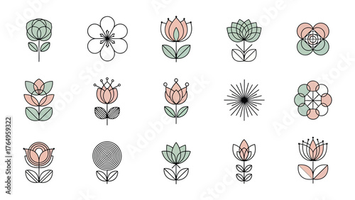 Artistic Floral Embellishments: An array of delicate floral designs. Each a unique masterpiece, ready to add a touch of nature's beauty to any project or design.