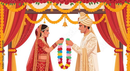 A man in traditional attire playing a sitar, a long-necked stringed instrument.