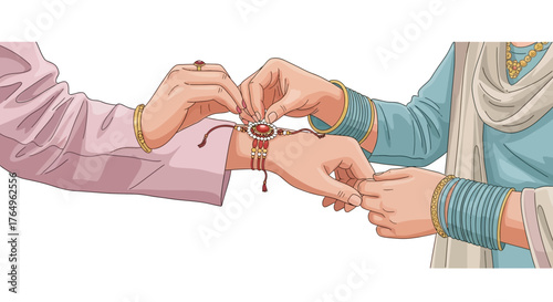 A man in traditional attire playing a sitar, a long-necked stringed instrument.