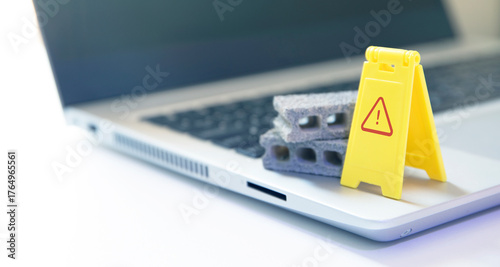 website under construction , system fixing and troubleshooting