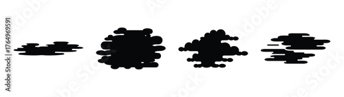 Abstract black smoke texture isolated grunge elements for design mystical fog effect dark graphic overlay atmospheric ethereal mystery