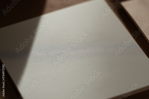 Subtle business card design with soft reflections in natural light. A professional, clean, and timeless style.