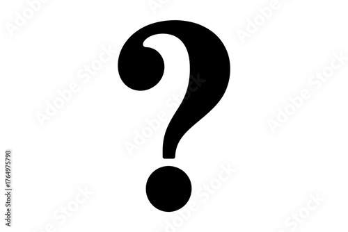Vector art of question mark icon ask, doubt, and uncertainty concept