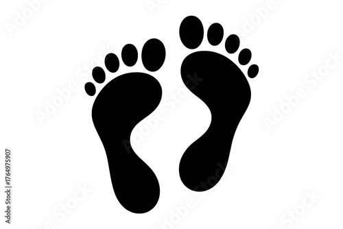 Vector art of footprint illustration