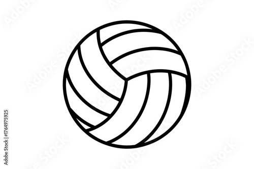 Illustration of a volleyball, perfect for sports and recreational use