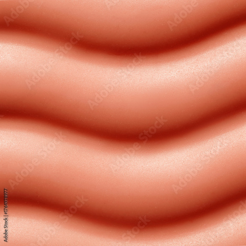 Smooth beige abstract texture with wavy patterned surface design in close-up view.