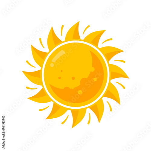 sun icon  - vector illustration	