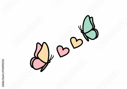 Butterflies and Hearts: A Symbol of Love and Transformation.