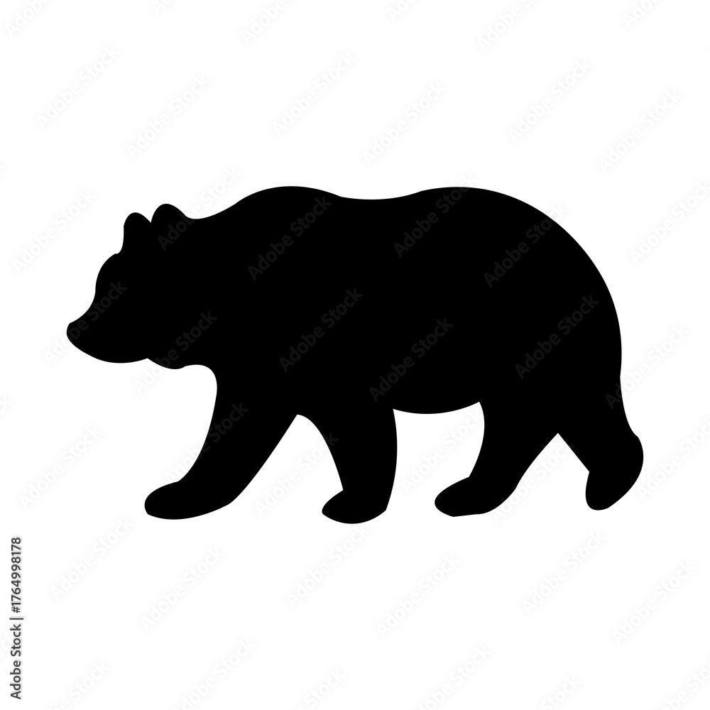 Fototapeta premium brown bear silhouette