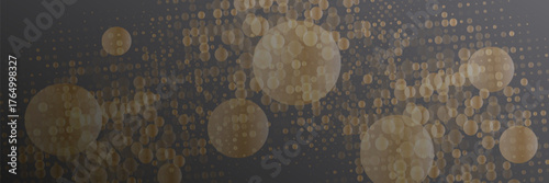 The light of gold dust. A stunning bokeh light effect background png. A gorgeous Christmas glowing dust background. A beautiful yellow flickering glow with confetti bokeh light and particle motion.
