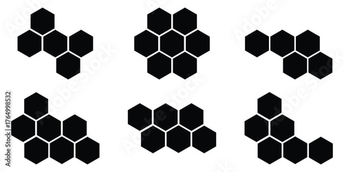 Background with hexagons . Abstract background with lines . white texture background . hexagon abstract background. Surface polygon pattern with glowing hexagon paper texture and futuristic busines