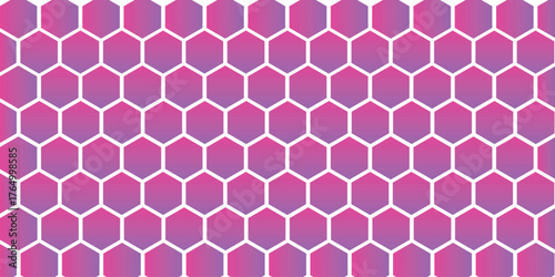 Honeycomb pattern with hexagon mesh. Texture bee comb grid. Flat vector illustration isolated on white background