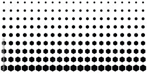 Honeycomb hexagonal seamless pattern. Yellow, orange beehive background. Gradation color. Honeycomb, bees hive cells pattern. Grid design, vector background. Flat vector illustration