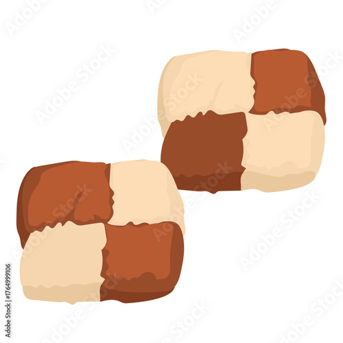 Schwarz-Weiß-Gebäck