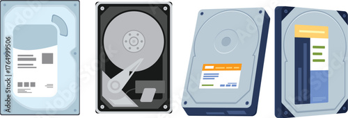 digital thermometer on white background