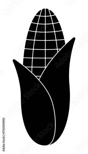 Corn cob icon. EPS10 Vector illustration