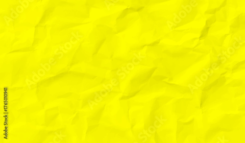 Paper texture, a sheet of yellow color wrinkled paper. yellow paper cardboard texture background. 