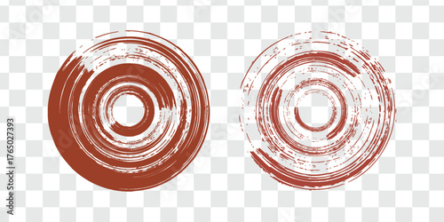 Bright red analog touch material. modern