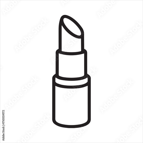 Bold outline of lipstick icon