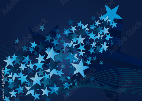 Wallpaper Mural blue patriotic background with stars	 Torontodigital.ca