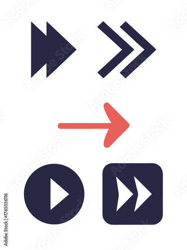 Free Download Collection of arrow icons in various styles and colors   - GFXLoad