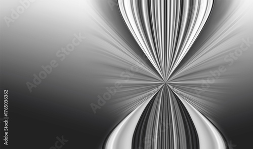 Black and white abstract vector illustration with lines and rays of light. Suitable for banners, posters, websites, wallpapers  and backgrounds.