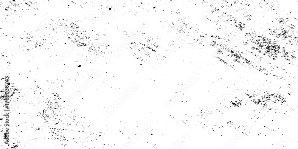 Obraz premium White and black sketch grunge backgrounds to create a distressed grain effect. rough urban texture vector. damaged crack and scratch dust wall texture. black splash on transparent background.