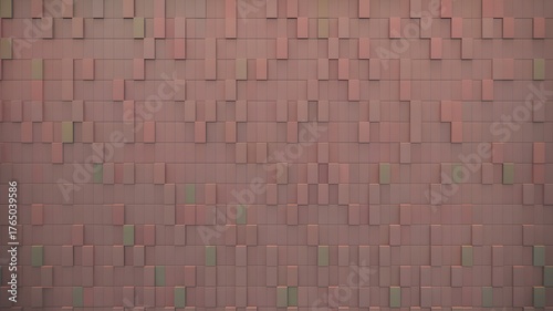 Abstract textured background with a repeating pattern of small irregular brown and pink squares creating a subtle organic mosaic effect