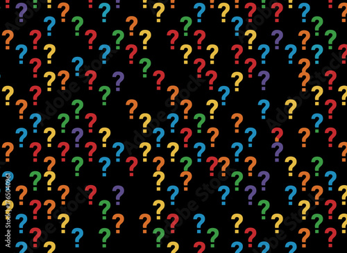 Vibrant question mark quiz night backdrop