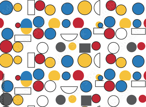 A vectorized, seamless alphabet pattern of bold black Latin letters against a unique, repeatable white background, presenting a trendy fashion design featuring the letter “o