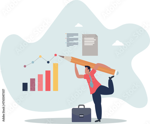 Analysis and statistic information or data review work.life and employment of people.