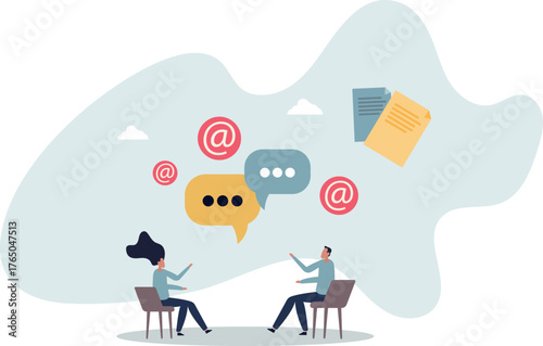 Communication, talking, writing and social conversation.life and employment of people.