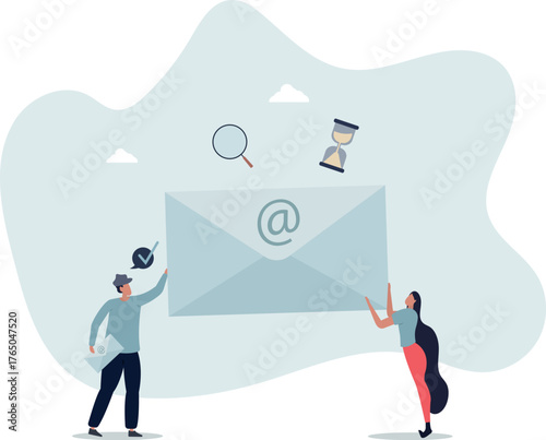 Email marketing with targeted promotion letter delivery.life and employment of people.