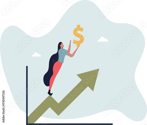 Financial growth and profit development to rise money.life and employment of people.