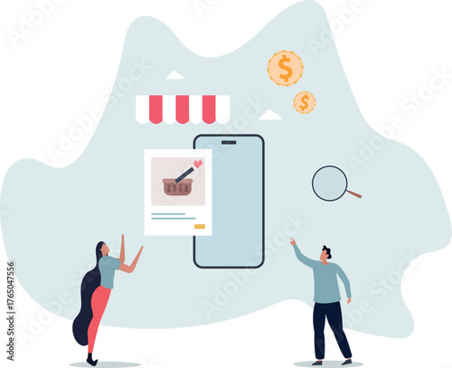E-commerce store for online shopping and purchases.life and employment of people.