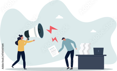 Workplace bullying and mental harassment from boss.life and employment of people.