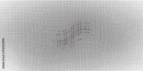 Dotted halftone gradient texture. Fading polka dot background. Repeating dot gradient pattern background. Fading black pop art comic overlay background.