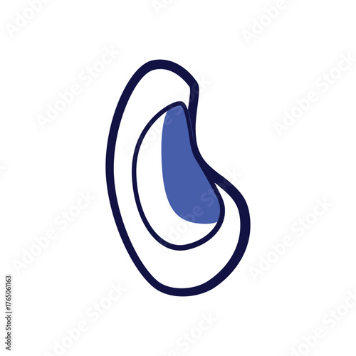 abstract blue vector background with arrow and design elements