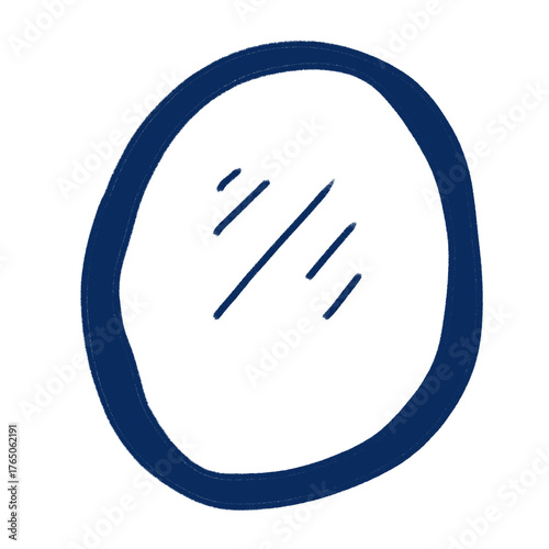 mirror. looking glass. glass. furniture. home. house. blue ink. doodle. blue. drawing.