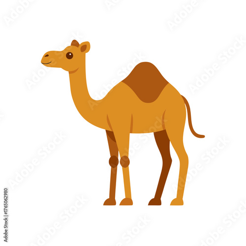 Majestic Camel Animal Vector Illustration for Desert and Wildlife Themes