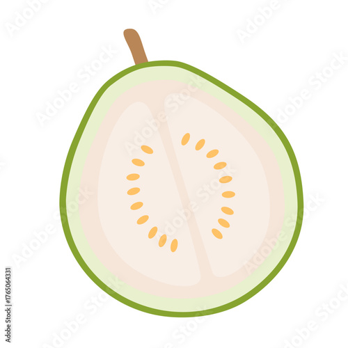 A Slice of White Guava Fresh Fruit icon.
