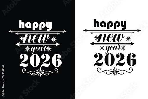 Happy new year 2026 t shirt design